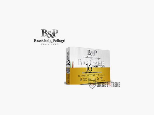 CHEVROTINES B&P BIG GAME PALLETTONI 16G 22.5 GR CAL 20/67