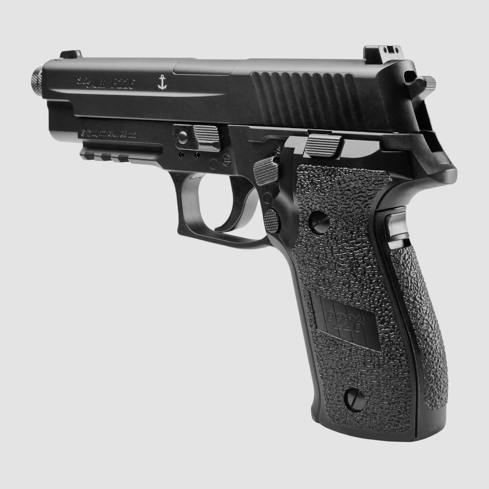 Luftpistolenset SIG SAUER P226 Co2-Pistole Schwarz 4,5 mm Diabolo (P18) + 10 Co2-Kapseln Umarex + 1000 Diabolos