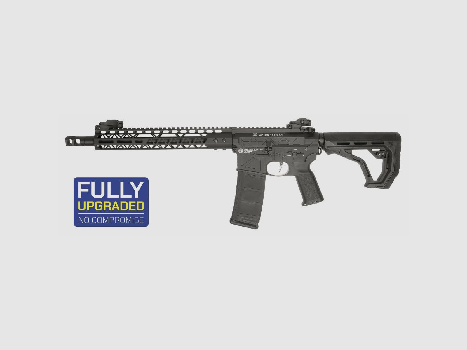GP R15 FREYA Skeleton 13" gen.2 Mlok FREYA ALPHA Zwart S-AEG Vrij vanaf 18 jaar | Delta Armory, afbeelding 1 van 4