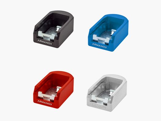 Armanov base de cargador para línea MaXXXGrip serie CZ P-09/P-10, color: azul