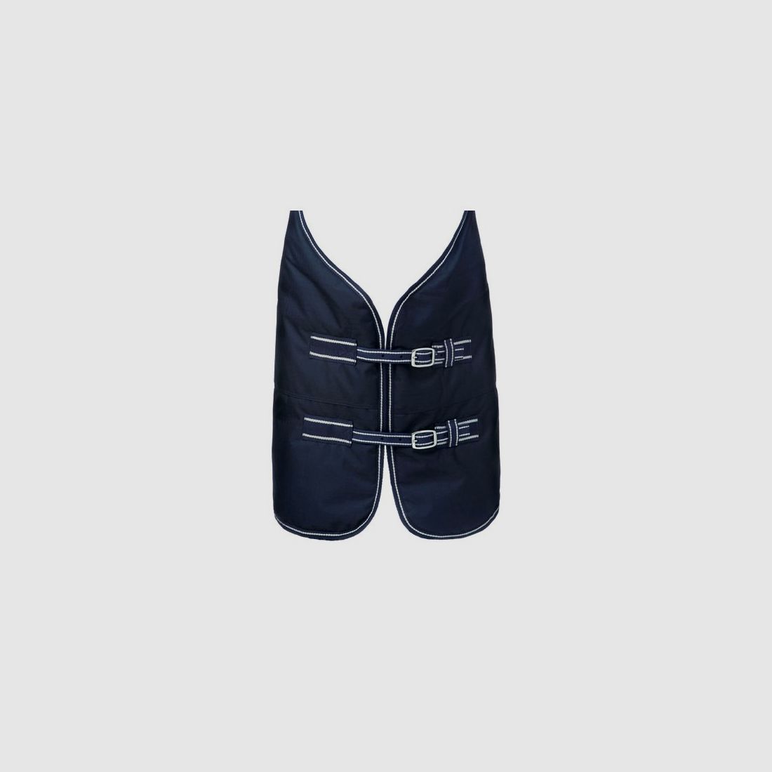 Coperta per cavallo modello Deva, esterno blu navy/bianco, immagine 2 di 2