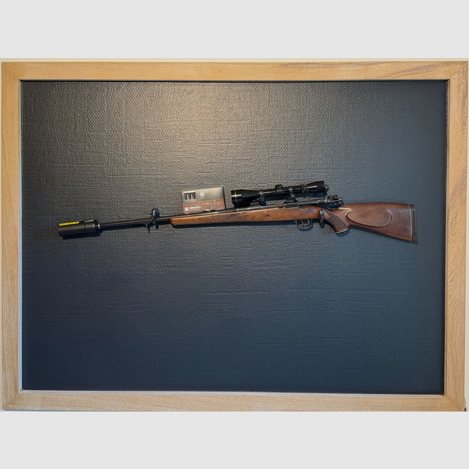 Kettner repeating rifle caliber 5.6x57 with Leupold 3–9x42 scope – including silencer and 1 pack of cartridges