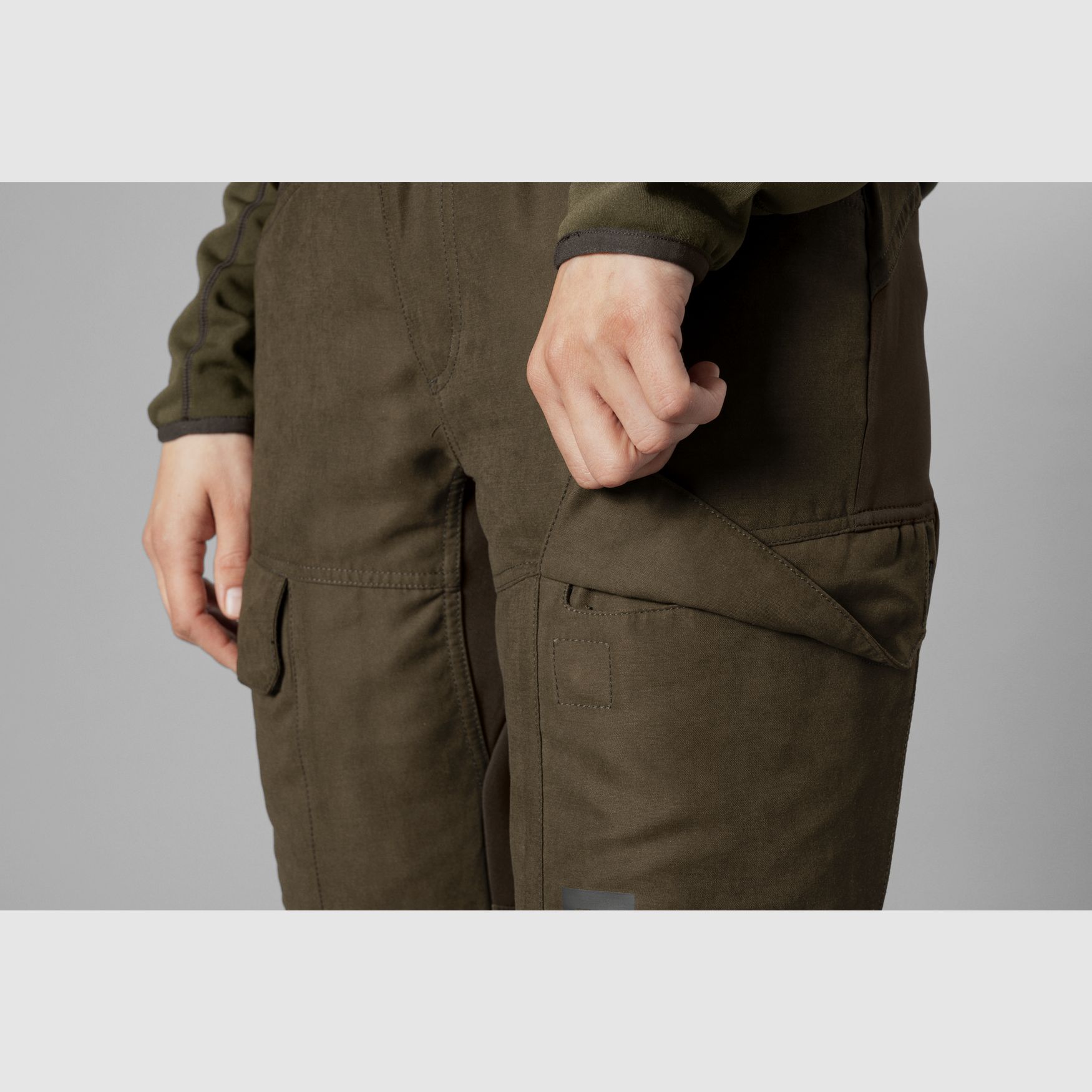 Härkila Scandinavian Trousers Women - Willow green / Deep brown, afbeelding 6 van 7