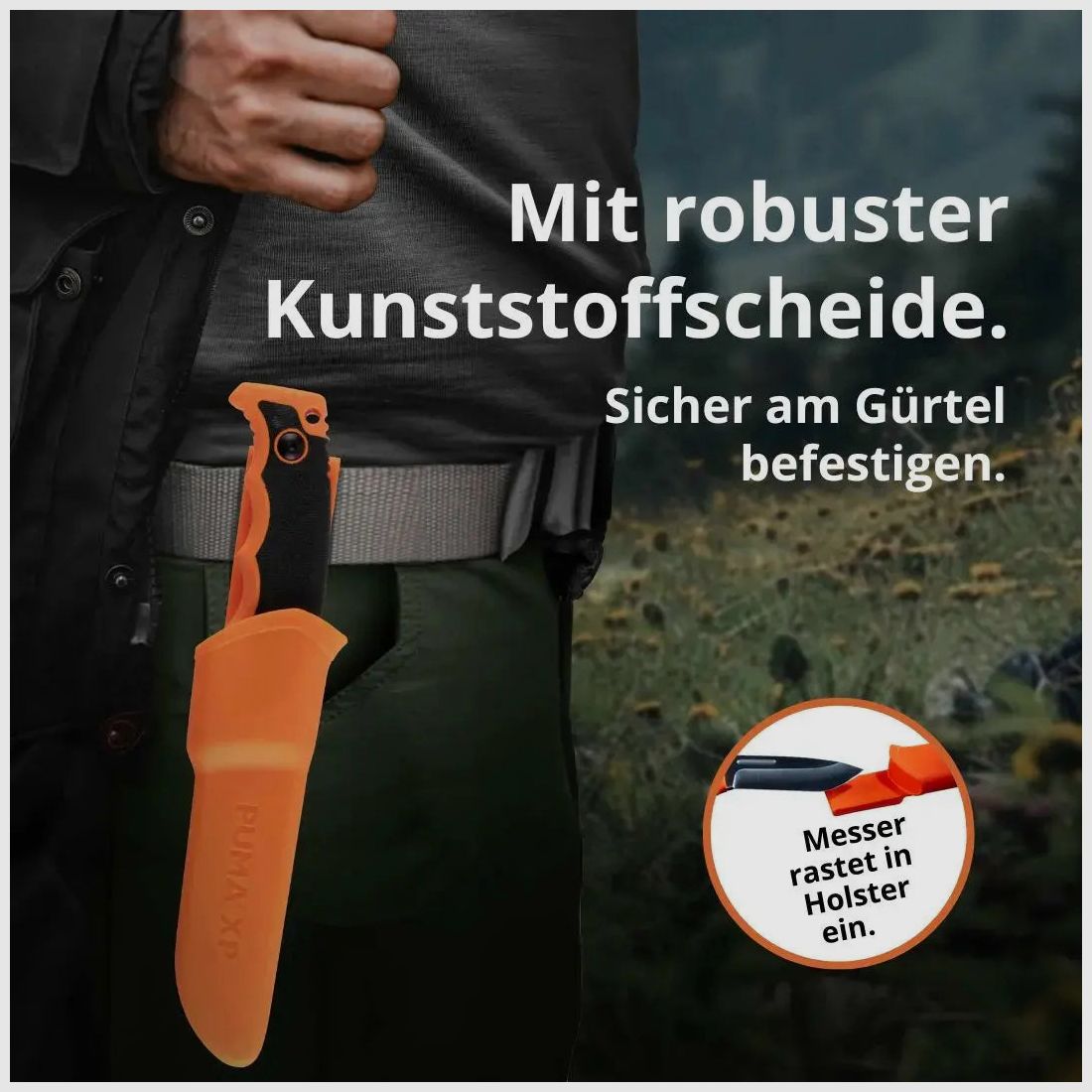 PUMA XP forever knife, orange