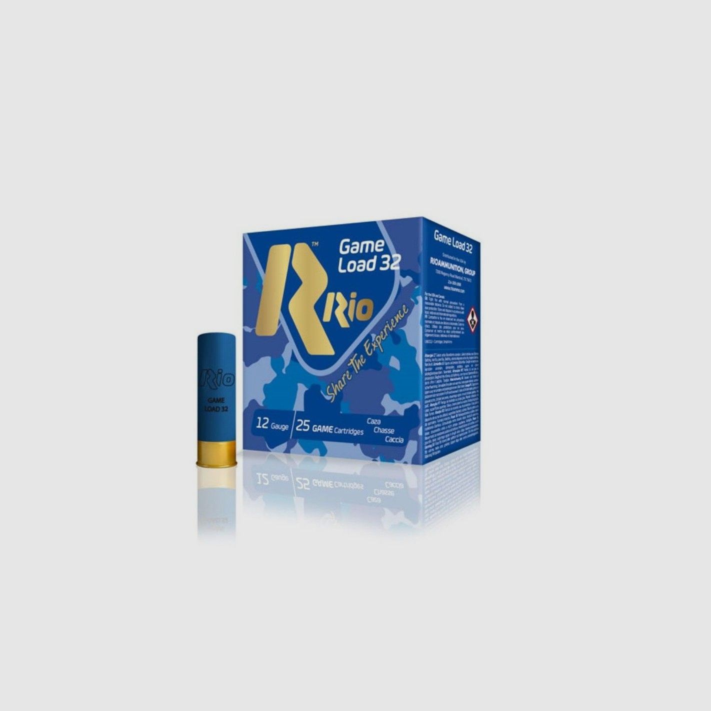 Kiste mit Patronen RIO 20 Game Load 32 gr