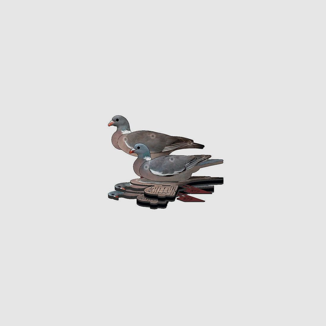 NRA FUD Decoy – "auffaltbarer Lockvogel" – Taube 6er-Set
