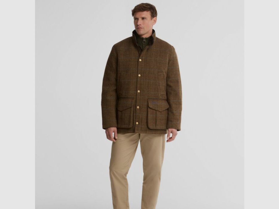 Barbour H-Jacke Hereford Tweed Wool | moss green, Bild 3 von 6