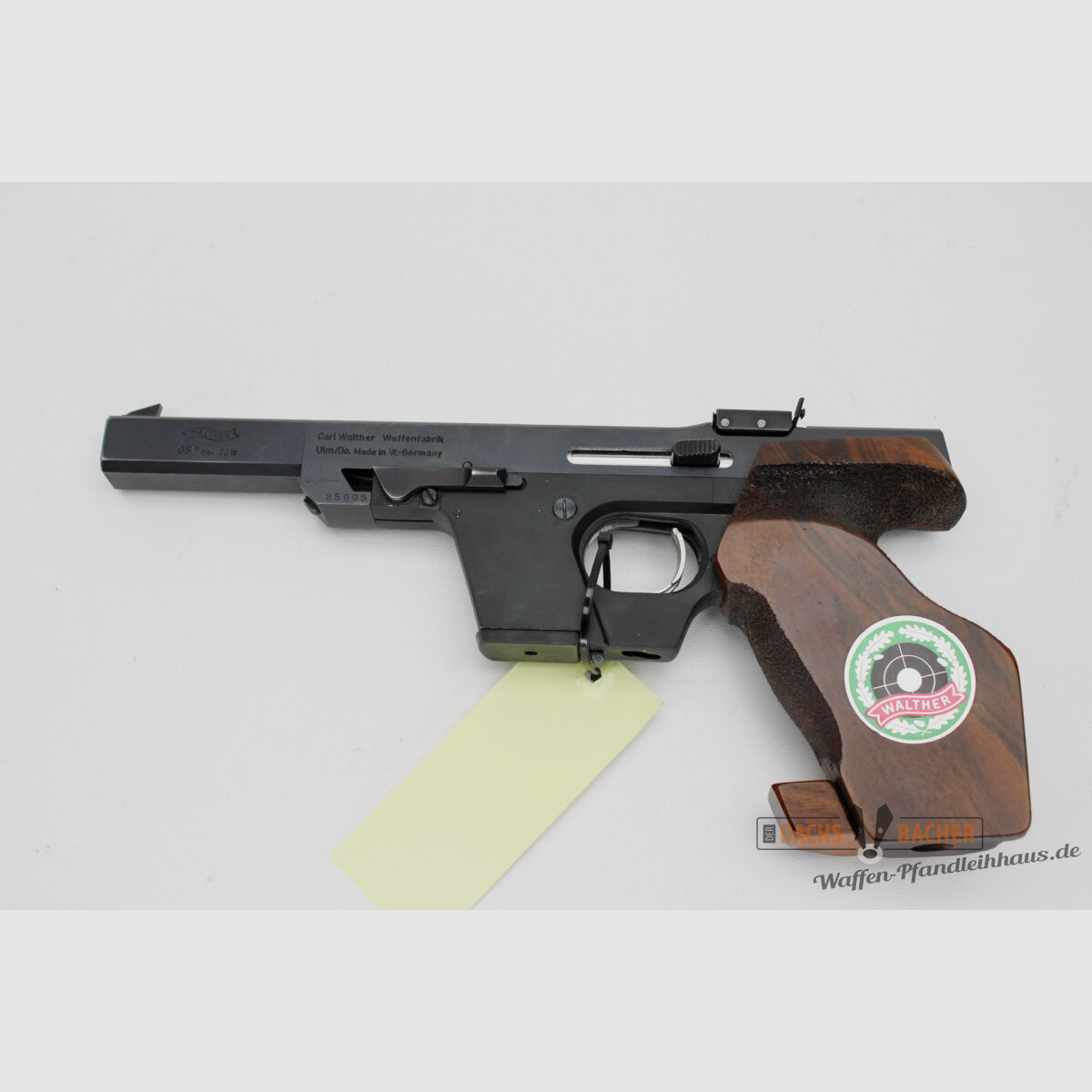 Pistole Walther GSP Kal. .22lfB Griff 85-95mm