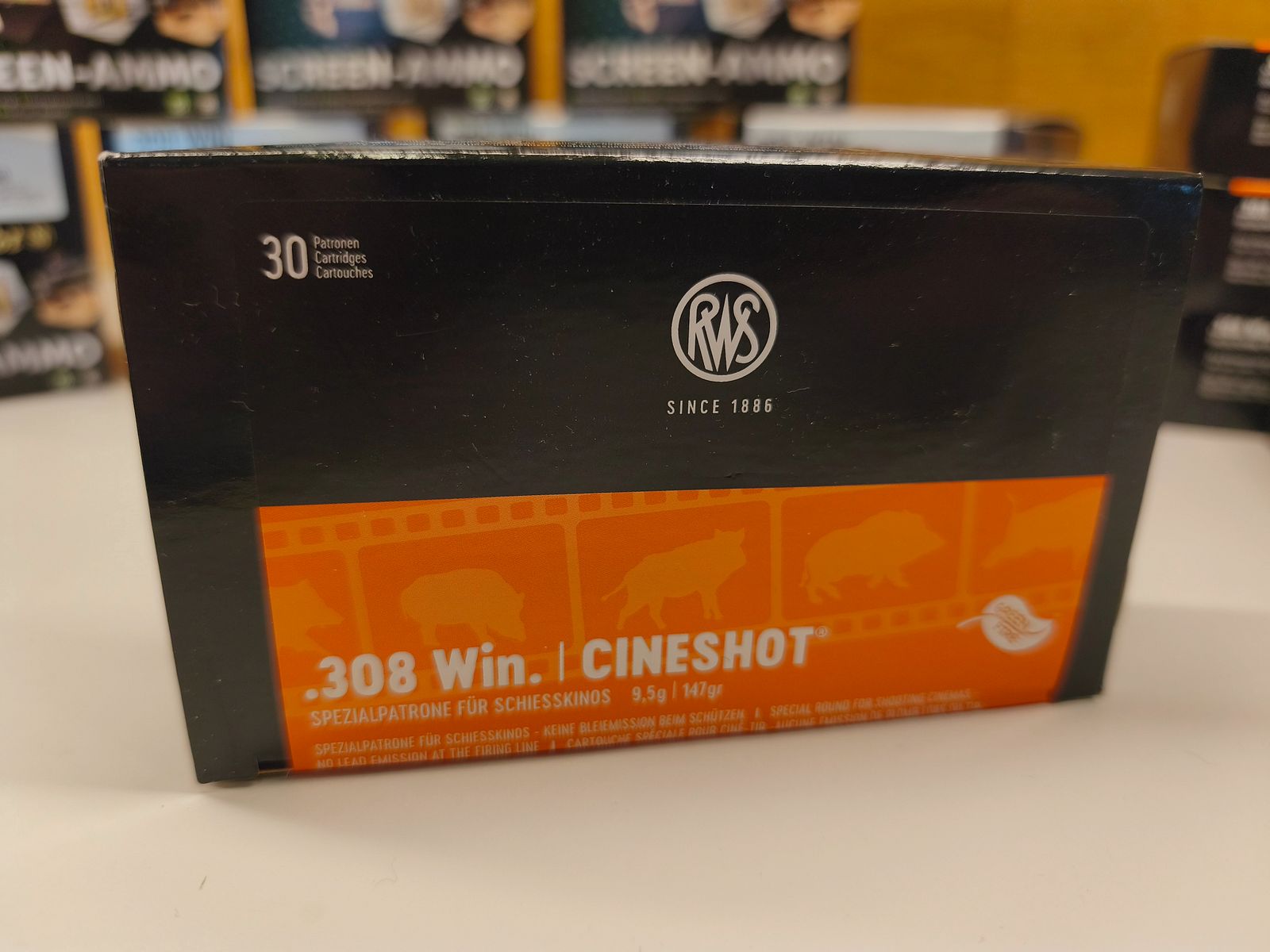 582x .308 Win – Munitionspaket für Schießkino –  Sellier & Bellot, RWS –  85,8 ct/Schuss