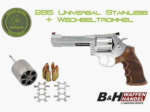  SPOHR 285 Universal + Wechseltrommel 9mm Luger wyprodukowane w Niemczech