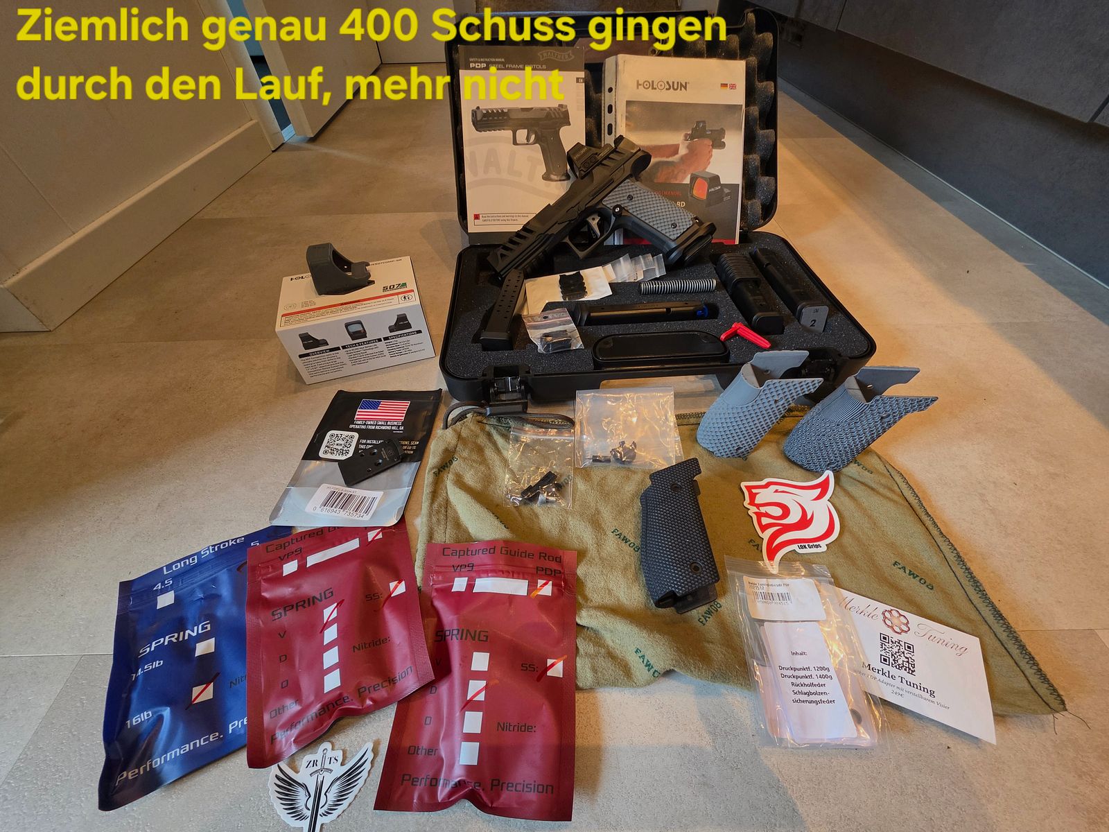 Walther PDP SF Match 5“ z Holosun 507COMP-GR i wieloma akcesoriami