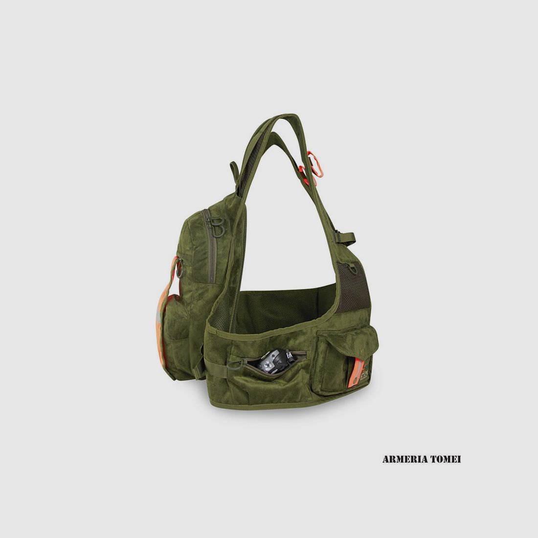 VEST / BACKPACK – NATURE BY MARSUPIO – SUEDE SELVA, image 5 of 9