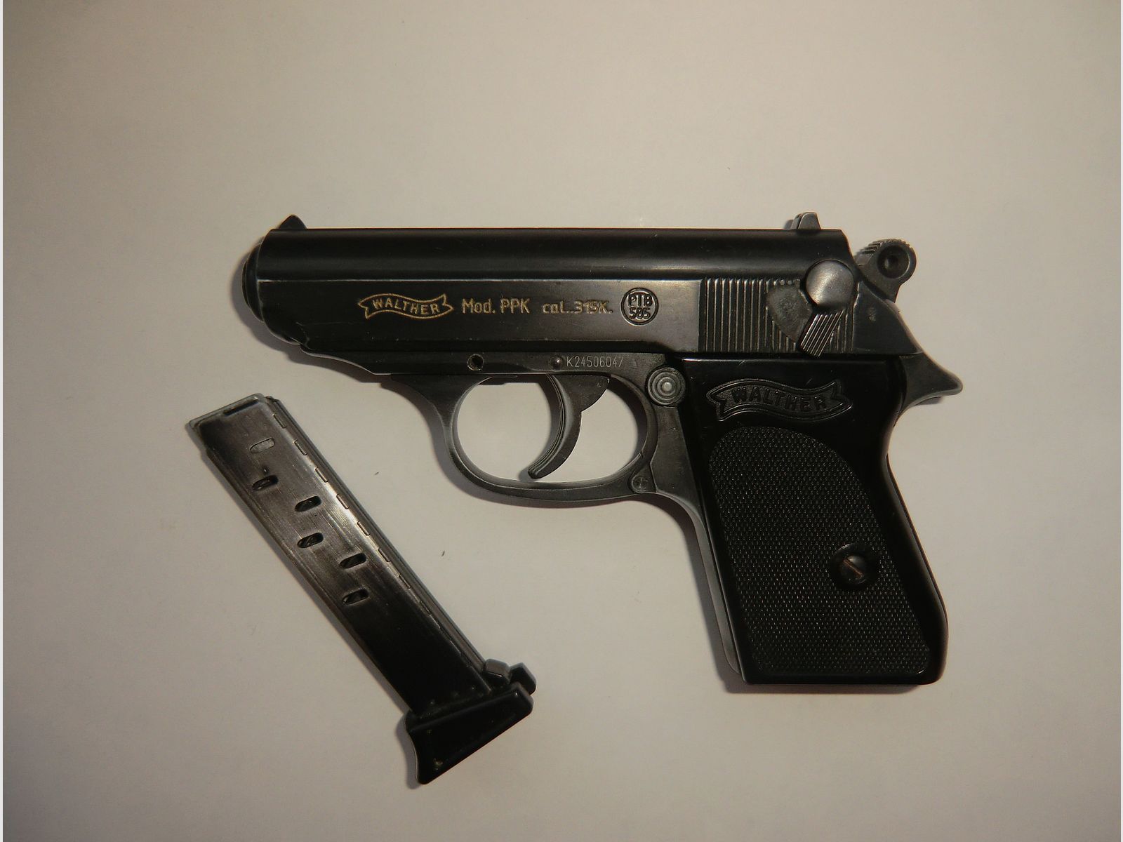 Walther Mod. PPK cal. 315K. PTB 585, Beschuss: AC 1977