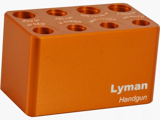 Lyman Ammo Checker Handgun Gauge / No-Go Gauge para pistolas .380 Auto/9mm Luger/.38 Super/.40 S&W