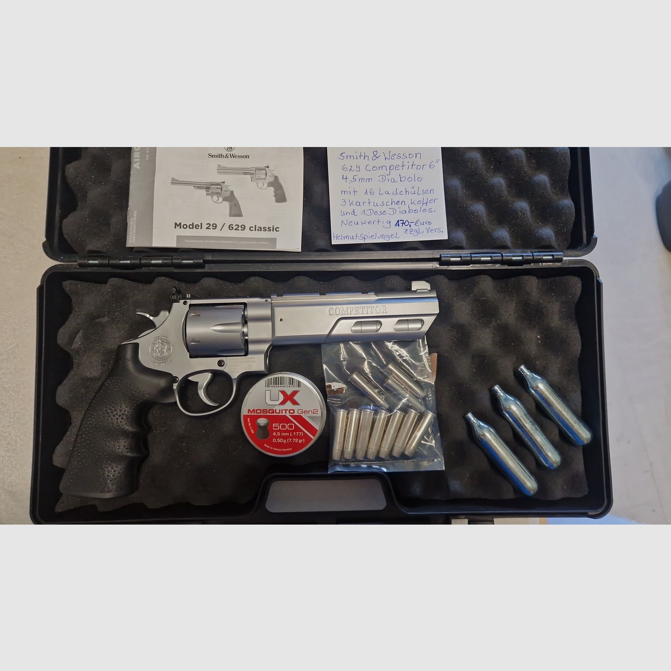 Smith & Wesson 629 Competitor 6" Co2 Revolver 