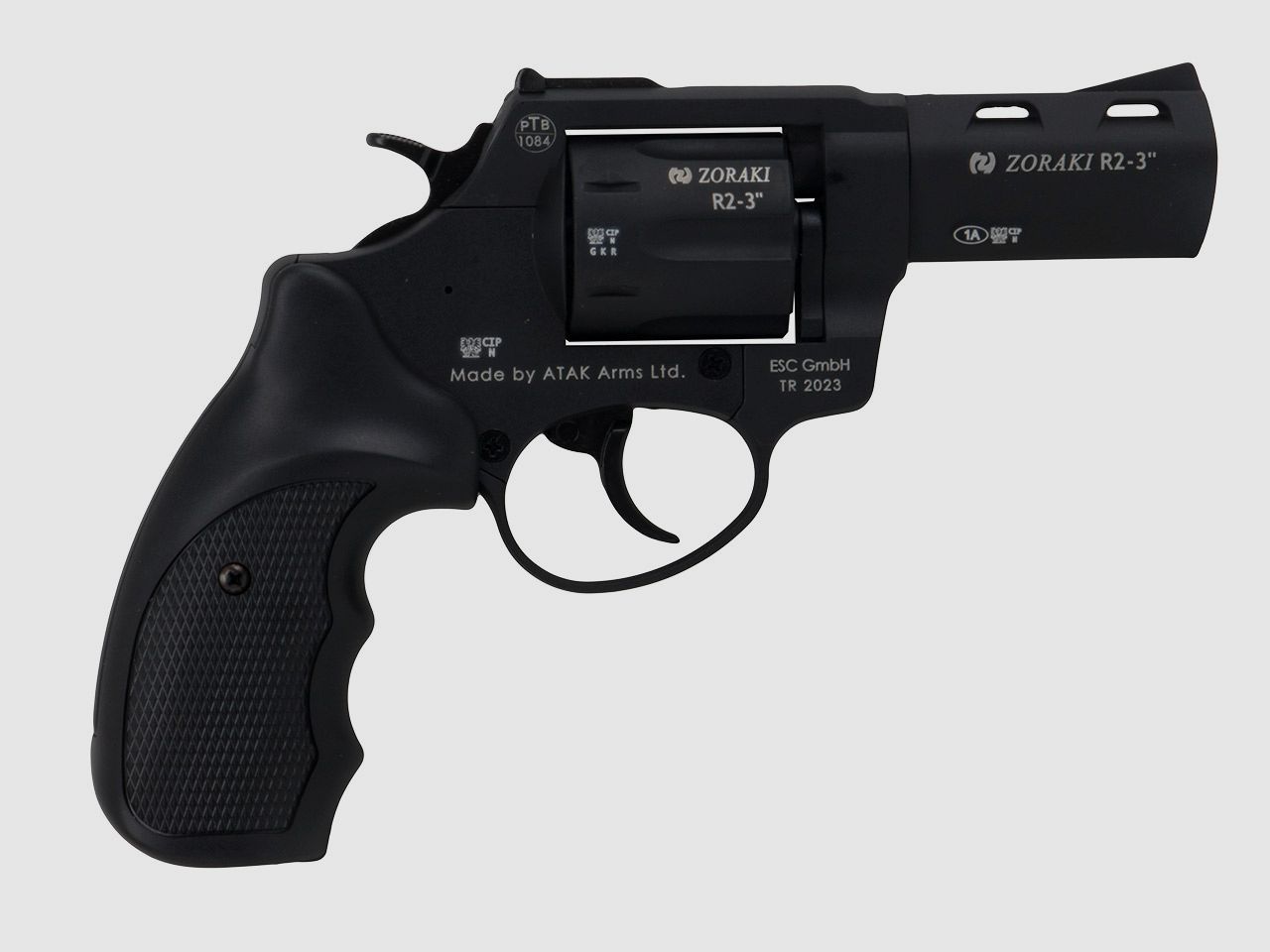 Schreckschuss Revolver Zoraki R2 Black 3 Zoll PTB 1084 Kaliber 9 mm R.K. (P18)