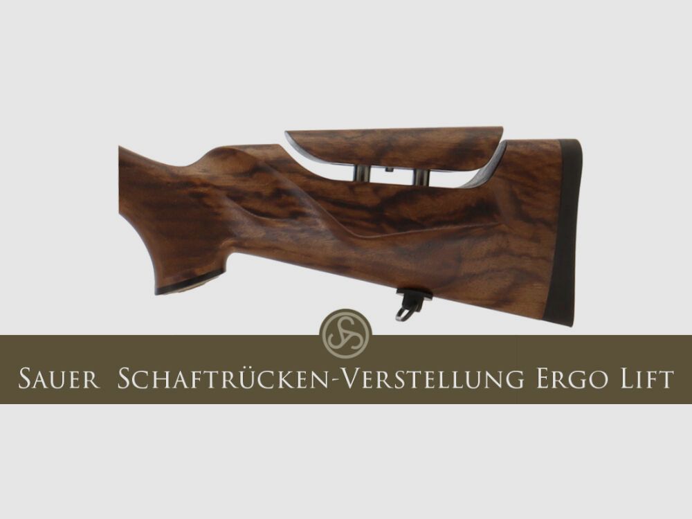 Sauer Komplettpaket:	 S 404 Select Ergo Lift Repetierer mit Handspannung Zeiss 2.5-15x56 Schalldämpfer Riemen Anschuss Koffer