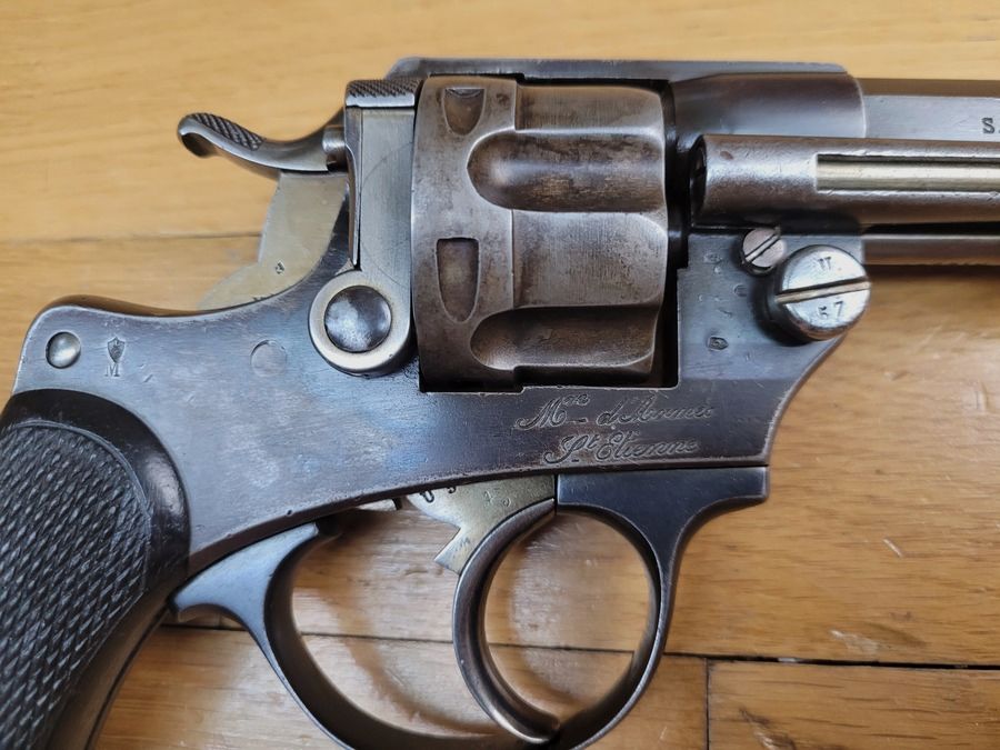 Sehr schöner Offiziersrevolver Modell 1874 – Vollständig monomatrikulierte Waffe – MAS von 1877 – Sehr schöner Lauf – Mechanisch einwandfrei – Ausgezeichneter Zustand!, Bild 4 von 23