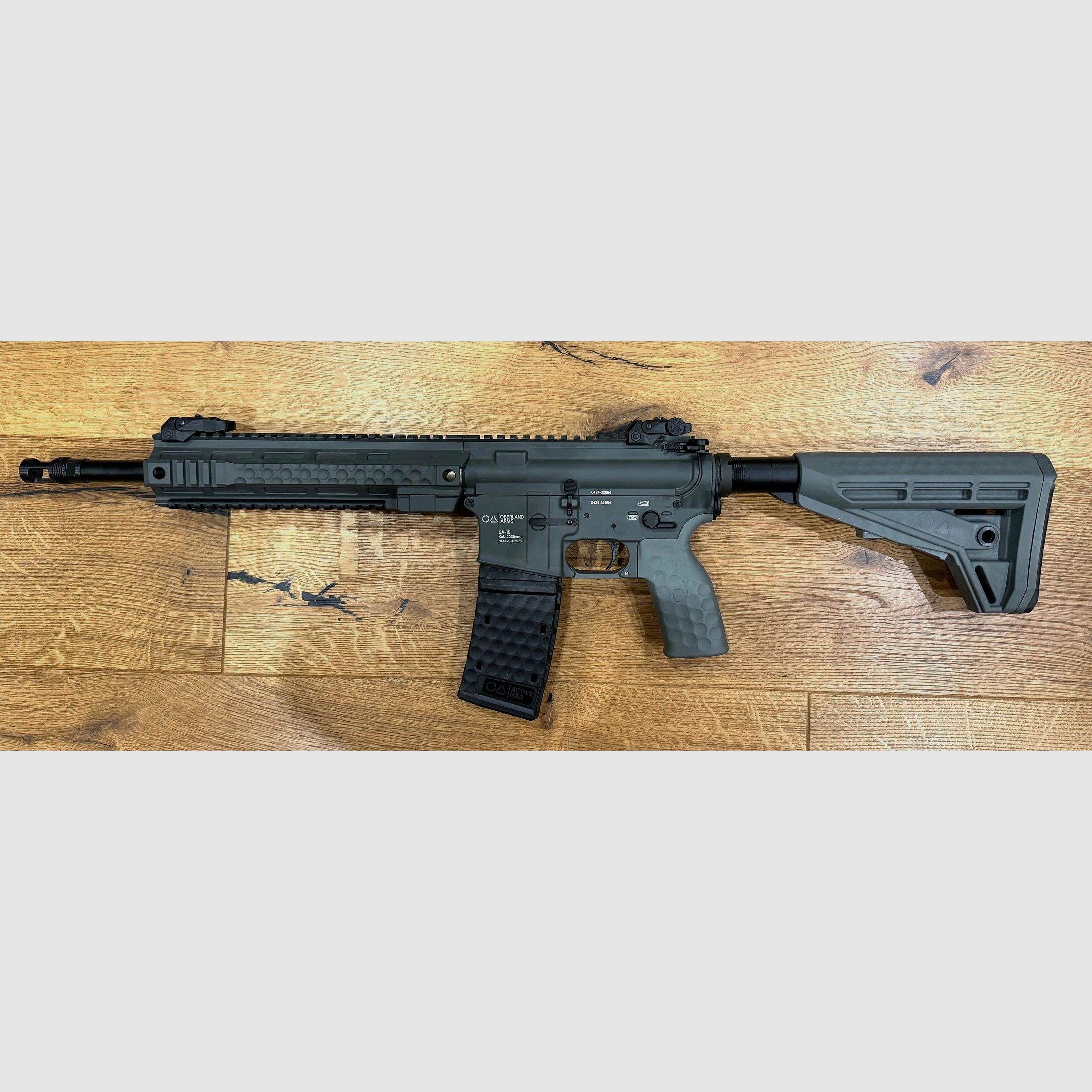 Oberland Arms OA-15 PR M11, 12" Heavy Barrel in Battleship Grey