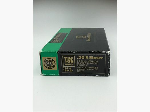 RWS Büchsenmunition TUG Brenneke .30 R Blaser 11.7 g. 180 gr.
