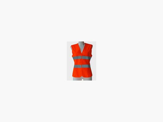 Warnweste für Damen Orange EN ISO20471:2013 reflektierend