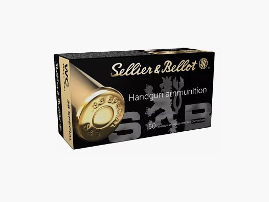 50 balles Cal.38 SP 148grs WC S&B