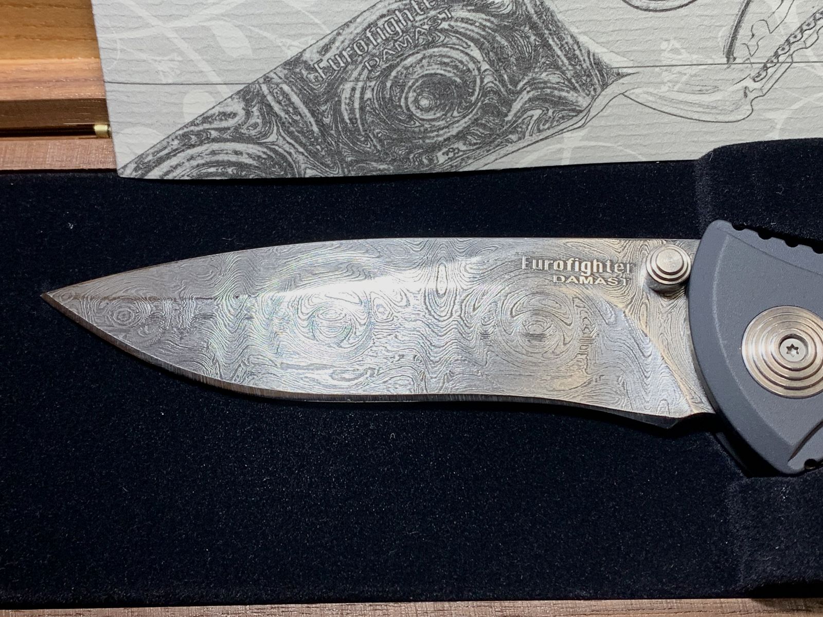 BÖKER DAMAST EUROFIGHTER TASCHENMESSER 