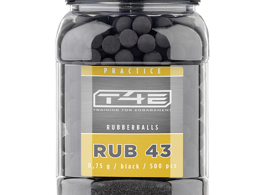 T4E Practice RUB 43 Gummirundkugeln Kal. .43 schwarz