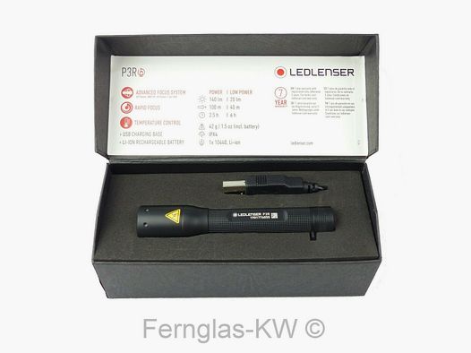 Linterna LED Ledlenser 501048 P3R con batería, caja de regalo, 140 lúmenes, 100m
