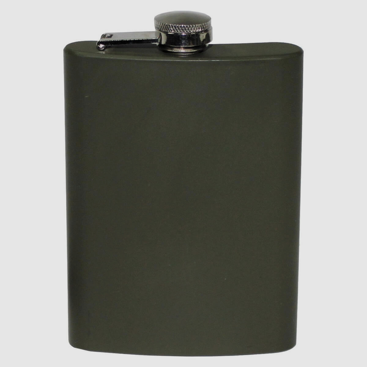 Flachmann Edelstahl, oliv - 225ml