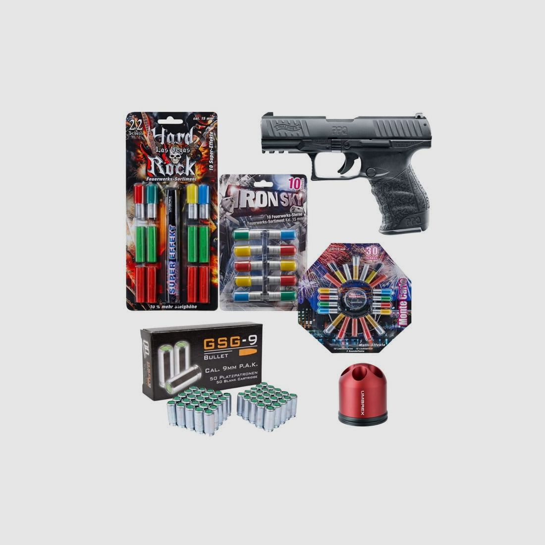 Pistolet à blanc Nouvel An XXL set 4