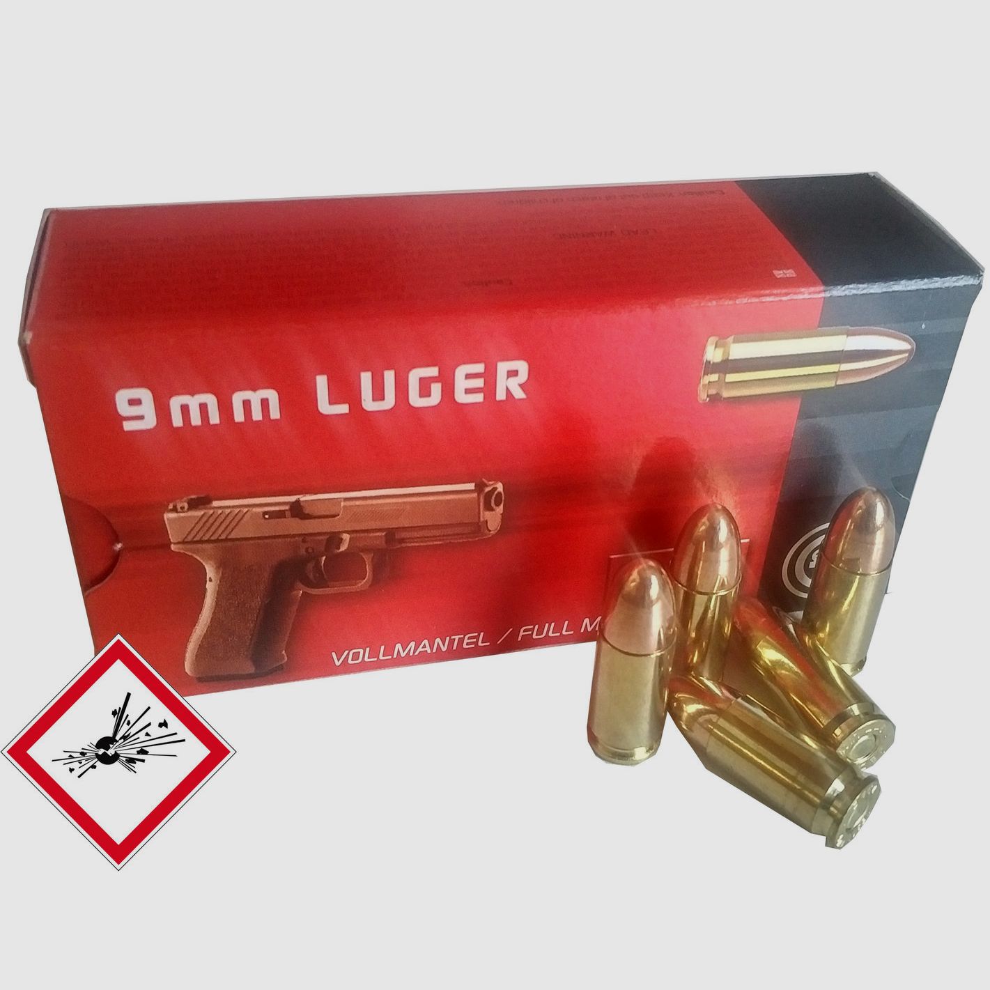 Geco cartuccia per pistola 9mm Luger VM 124gr