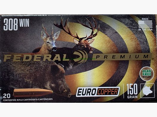 Federal Euro Copper -bleifrei- 150grs