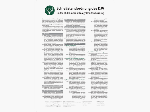 Table "DJV-Schießstandordnung" (DIN A2)