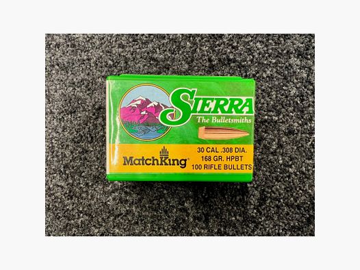 Sierra Match King .308 168 grs HPBT (x100)