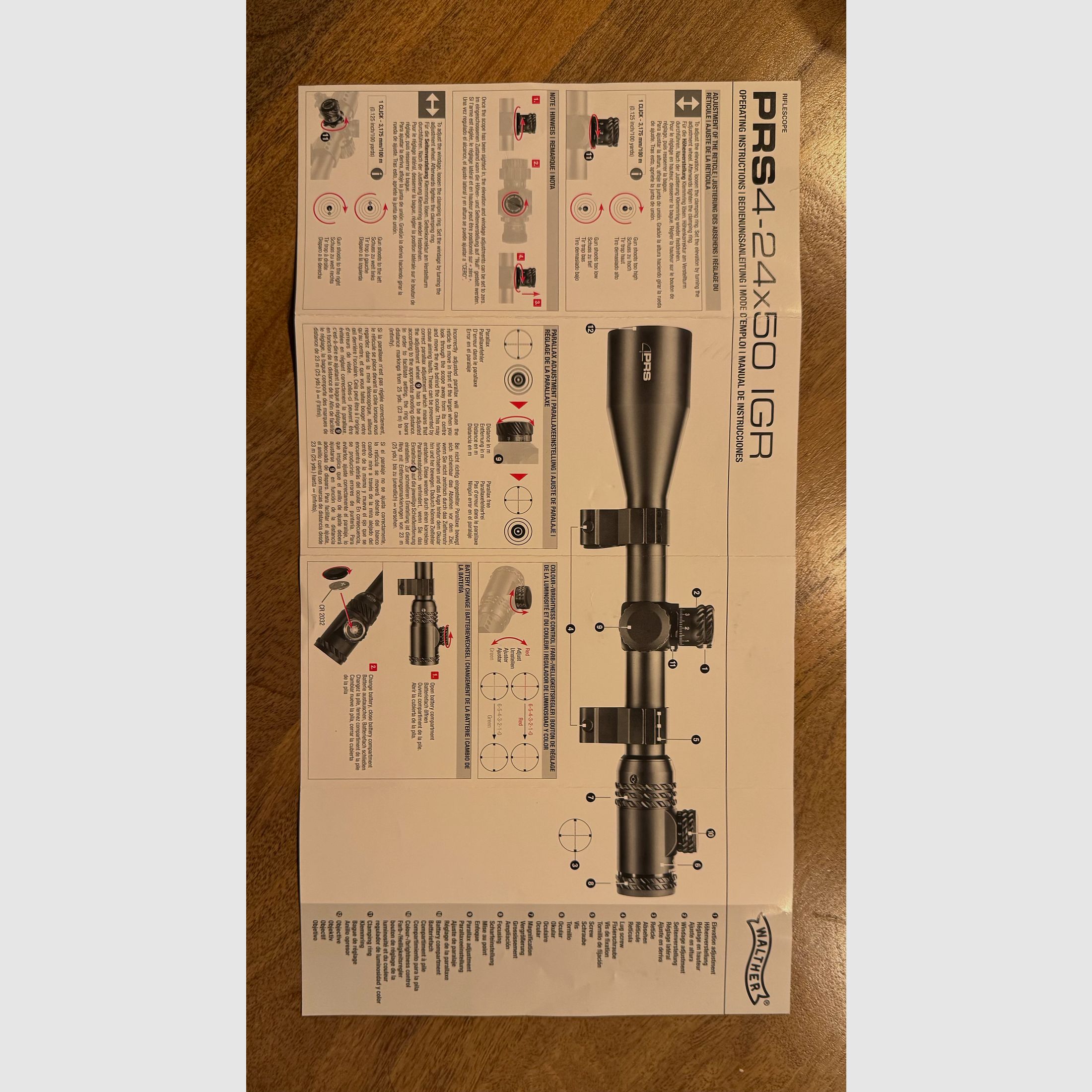 Walther PRS 4-24 x 50 Zielfernrohr