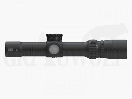 March 1-8x24 Mira FFP 30 mm FMC1 Retícula Iluminada