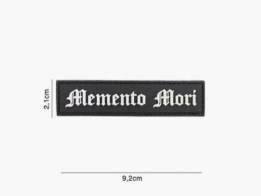 101 INC PATCH MEMENTO MORI 9X2CM 3D PVC