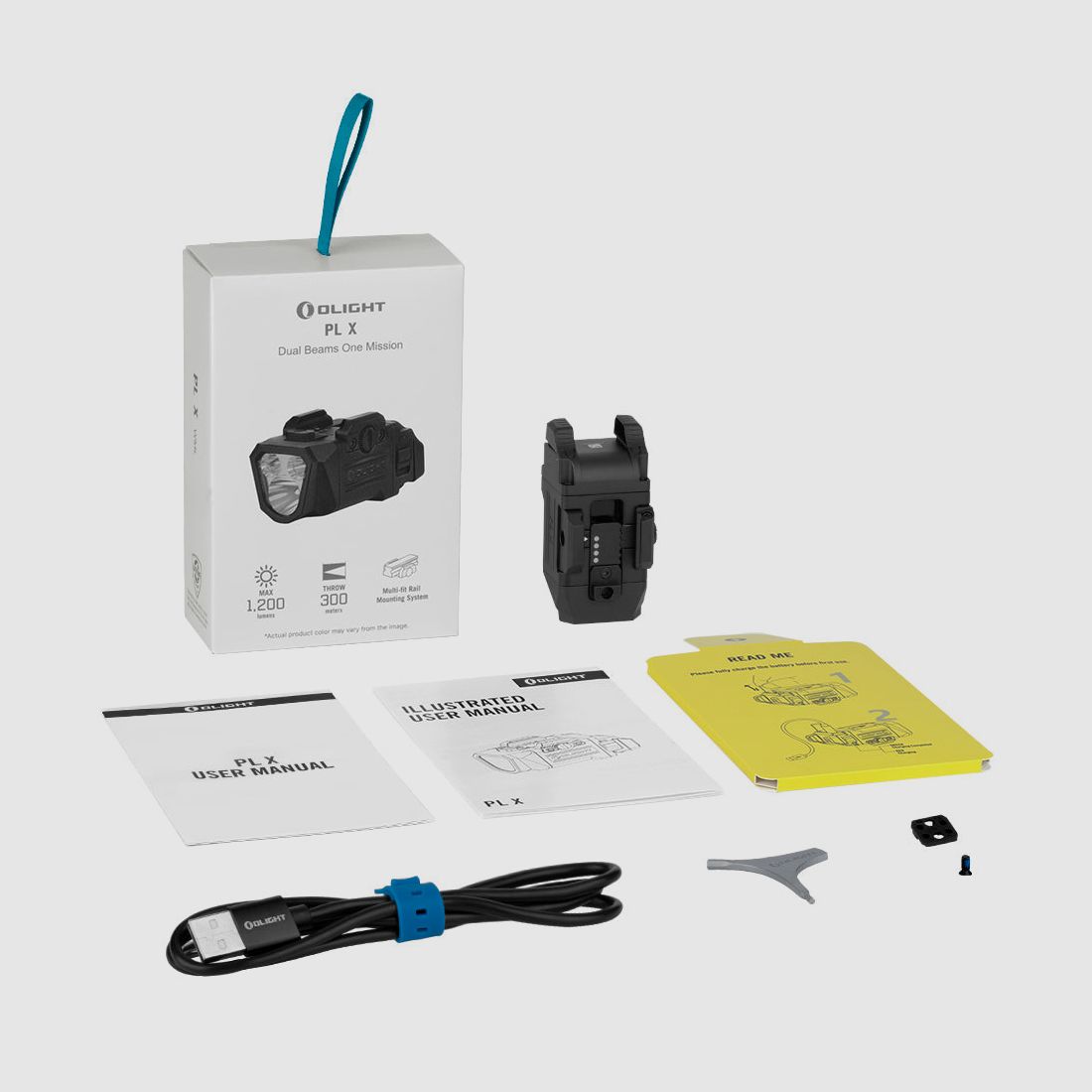 Olight PL X | Taktische USB-C wiederaufladbare Lampe 1200 Lumen mit Doppelstrahl, Bild 8 von 10