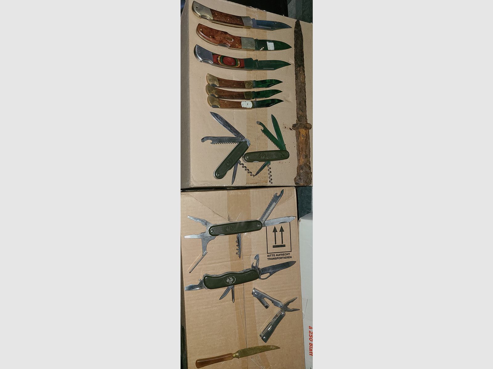 KNIFE LETTER OPENER COLLECTION LIQUIDATION GDR VEB GDR HUNTING DECO BLADES HORN ANTLER COPPER