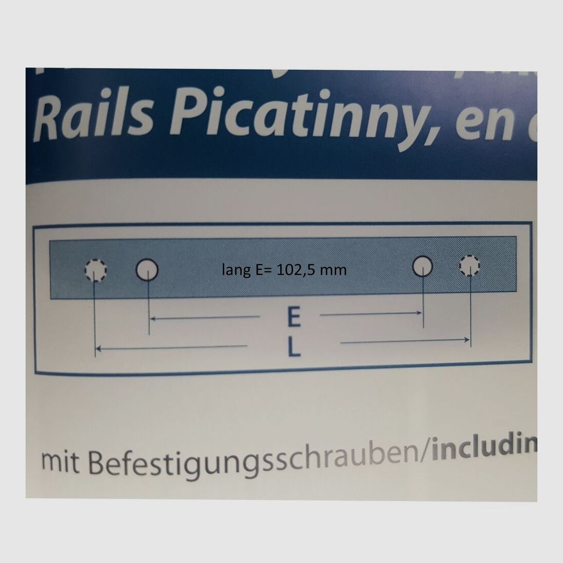 Sabatti Picatinny Base 0MOA długa E=102,5mm