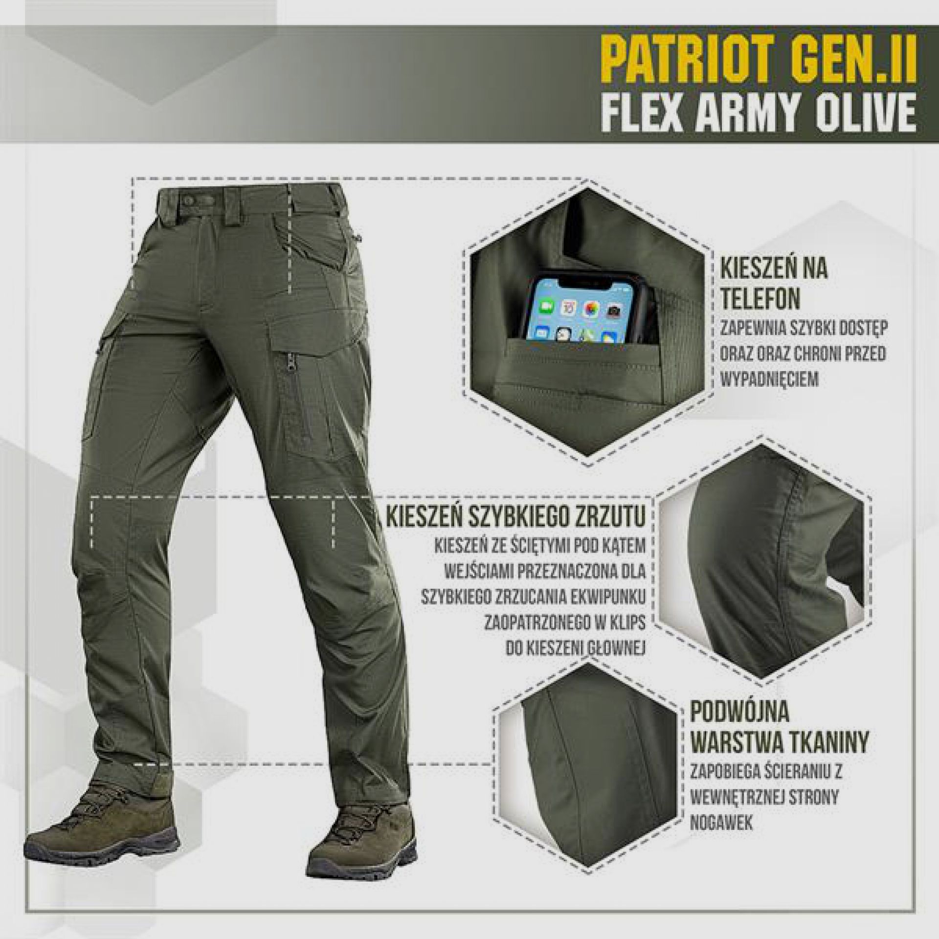 Spodnie taktyczne Patriot Gen II Flex, zdjęcie 9 z 10