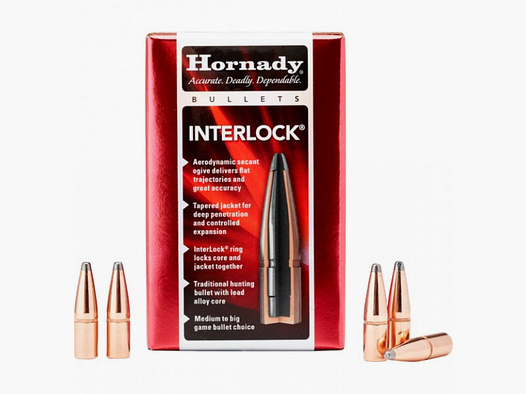 HORNADY GESCHOSSE - .INTERLOCK SP - .30/.308 - 180GRS - 100 STÜCK