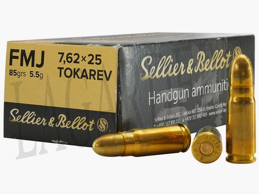SELLIER&BELLOT FMJ 85 GRS (Patrone mit Geschoss)