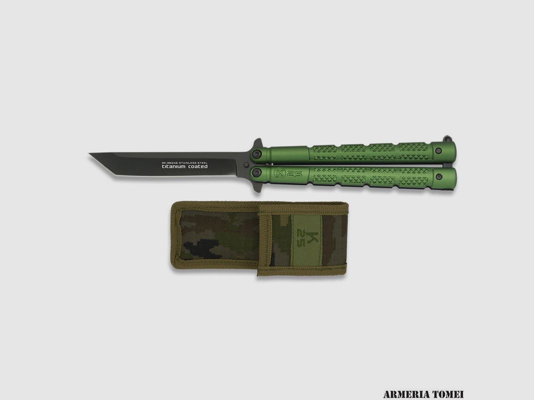 COLTELLO – RUI K25 BUTTERFLY MANICO VERDE