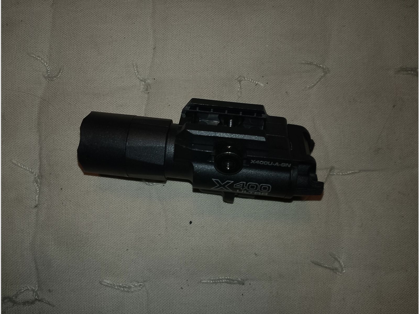 LED flashlight combination with red laser Picatinny universal lamp like new