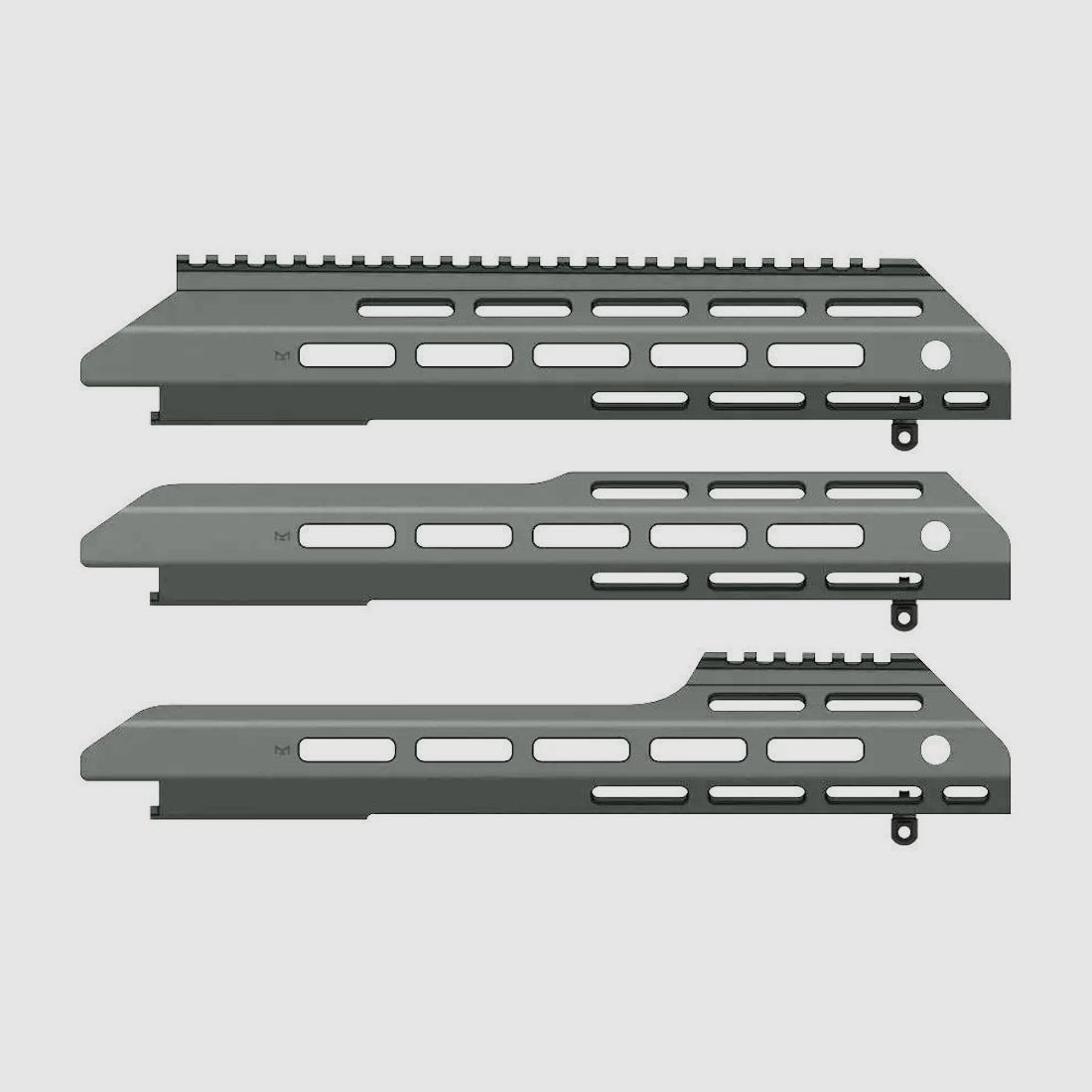 MDT ESS Rail Partiel Avant 18in Gris