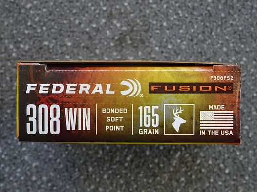 FEDERAL .308 Win. FUSION 165 grs