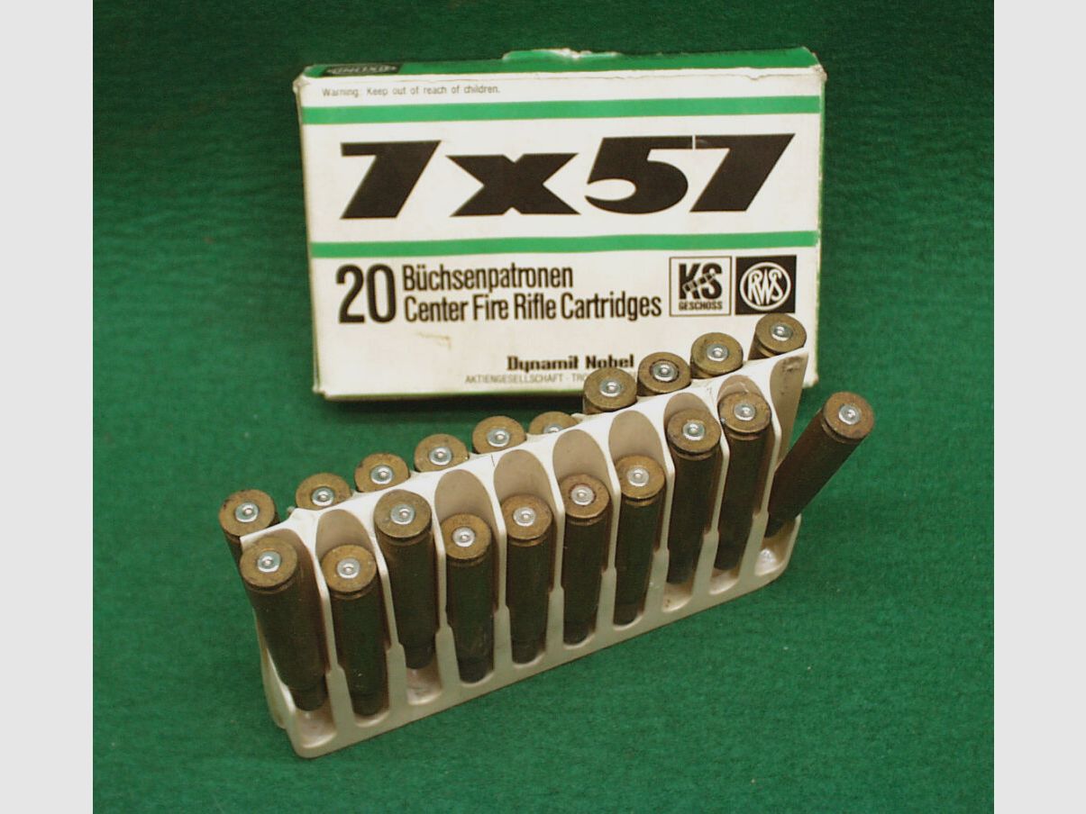 Étuis RWS 7x57, usagés