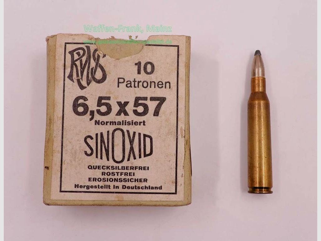 RWS (WZd.Fa.Rottweil) Büchsenpatronen 6,5x57